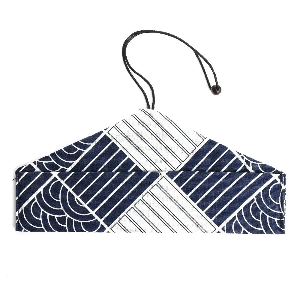 Natural Wooden Spoon Fork Chopsticks Combination Portable Travel Cloth Bag Handmade Kitchen Cutlery Set Japanese Style