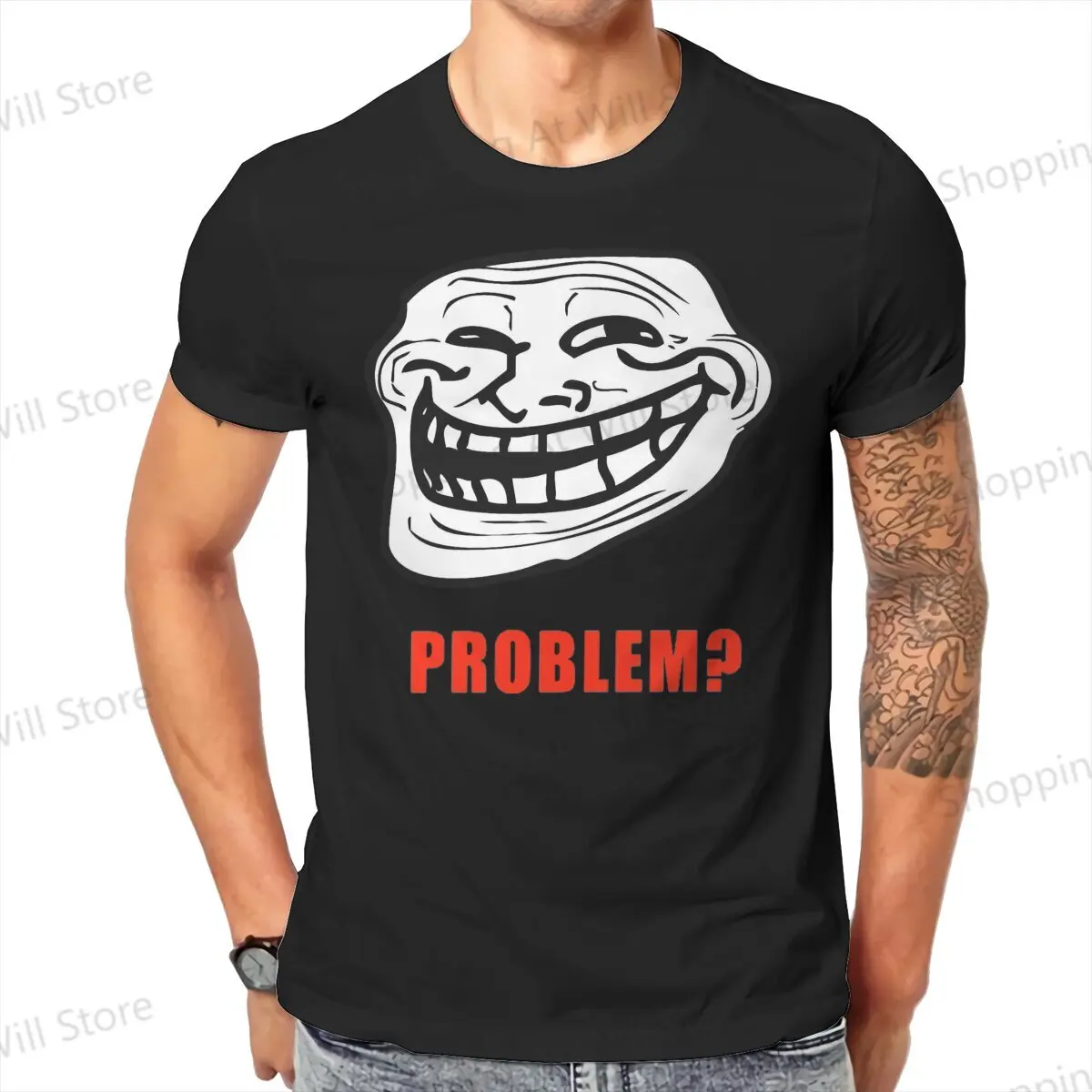 Toppa Termoadesiva Trippy Troll Face N.3 Da Stirare Su Tessuti