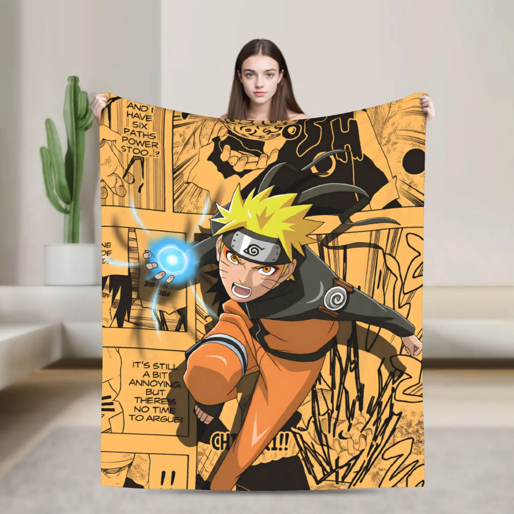 Luxurious Naruto Inspired Soft Fleece Blanket - Warm Flannel Manga Throw
