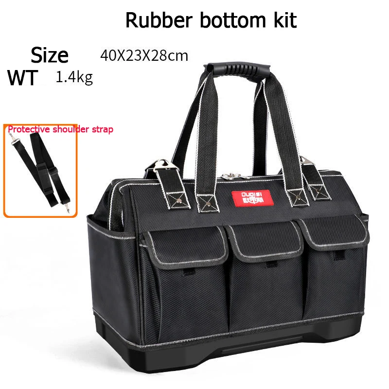 tool chest Tool Bag Thickened Fabric Electrician Bag 1680D Oxford Waterproof Wear-Resistant Strong Anti-Fall Storage Toolkit best rolling tool box Tool Storage Items