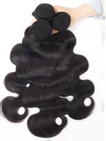 Extensions de cheveux humains 100% naturels, 40 pouces, ondulés, brésiliens, birmans, tissage lâche, 3 ou 4 paquets, noir naturel vierge, tissage au crochet. 2