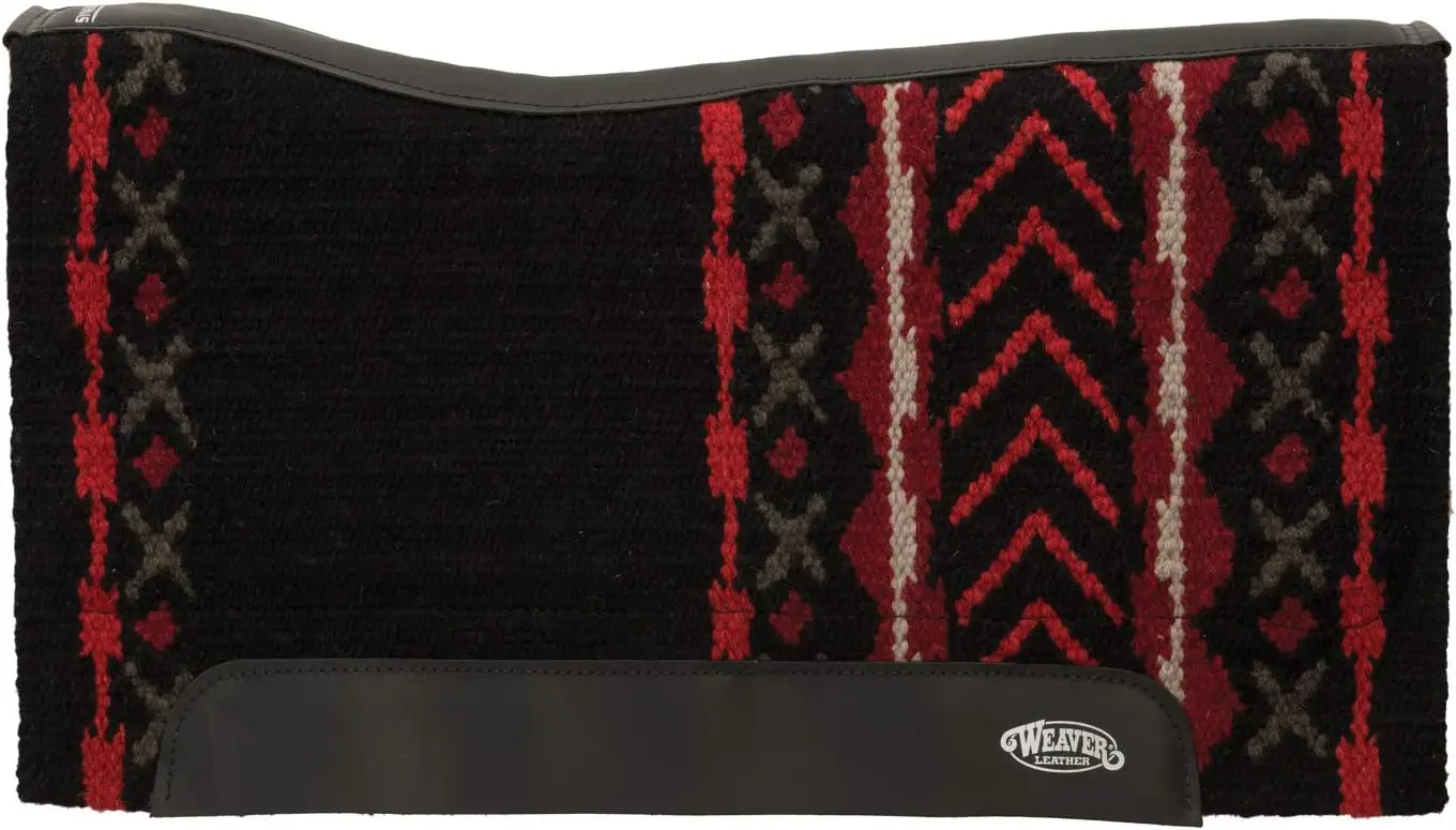 Weaver Leather Synergy Contoured Performance Saddle Pad, 33" L x 38" W-1" thick, Merino Wool