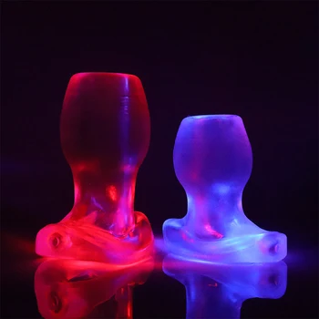 Hollow Anal Plug Sex Games For Women Exotic Accessories Butt Plug With Led Speculum Vaginal Expander Sexy Toys Buttplug Tunnel 1