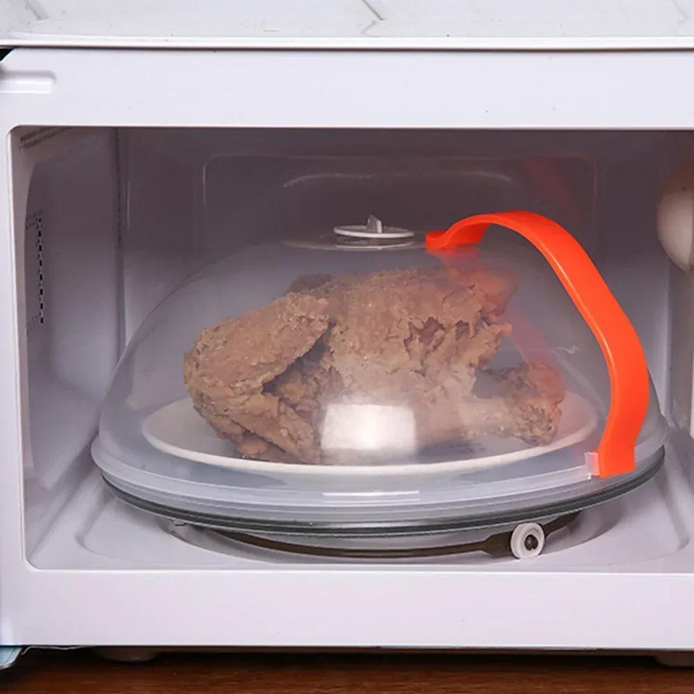 Description Picture 5 of itemHigh Quality Microwave Splatter Cover BPA Free Microwave Oven Plate Food Cover Guard Lid With Handle Clear Anti-Splash Cover