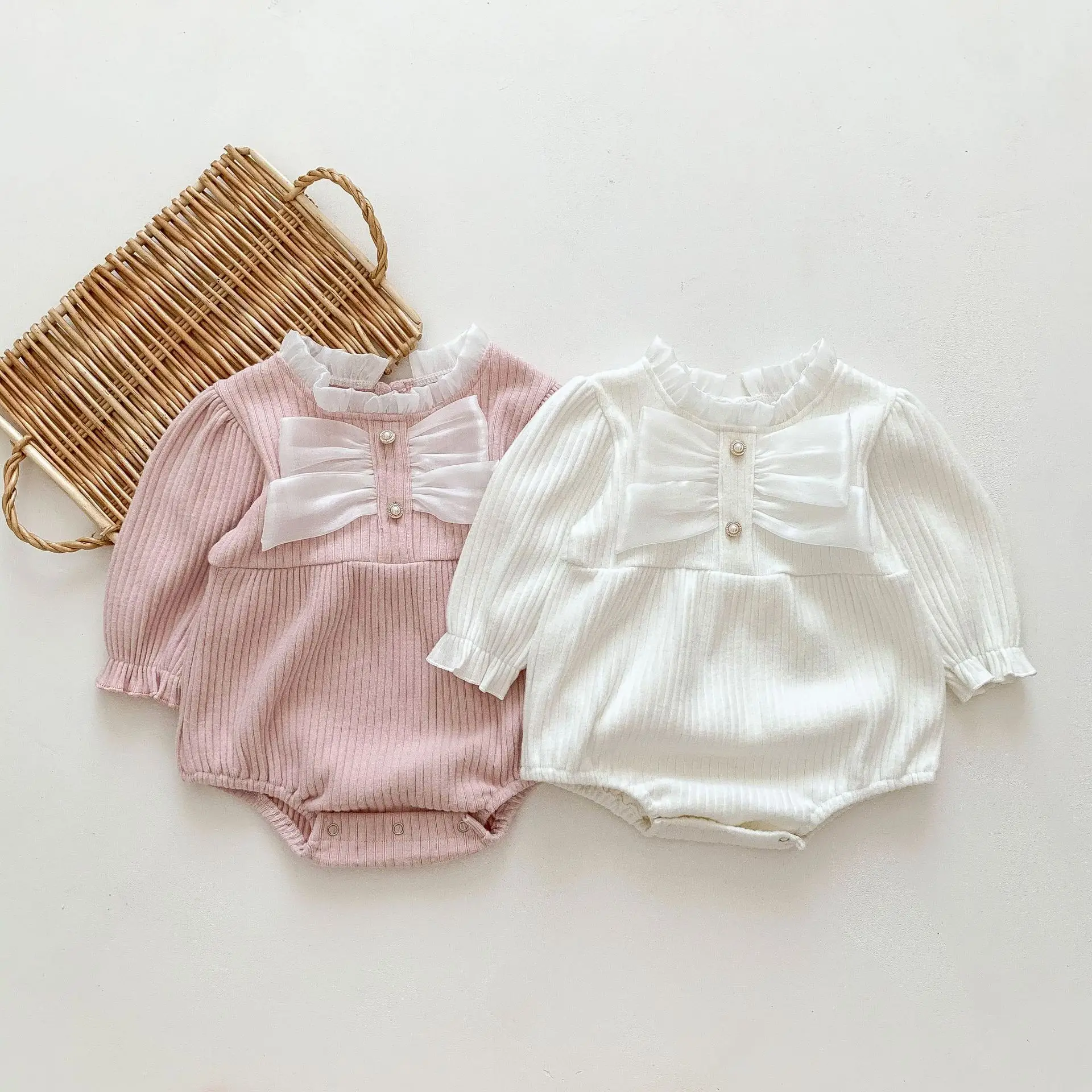 

Baby Romper Spring Summer Baby Clothes Newborn Baby Girl Solid Soft Cotton Sleepwear Jumpsuit One-piece Baby Clothing 0-24 Month
