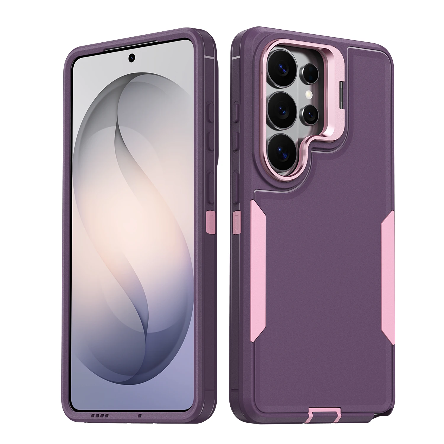 Shockproof Armor Defender Phone Case with Camera Holder and Heavy-Duty Protection