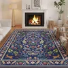 Retro Living Room Carpet Floral Animal Fashion Light Luxury Bedroom Plush Mat Washable Non-slip Easy Clean Large Rugs КоверTapis 1