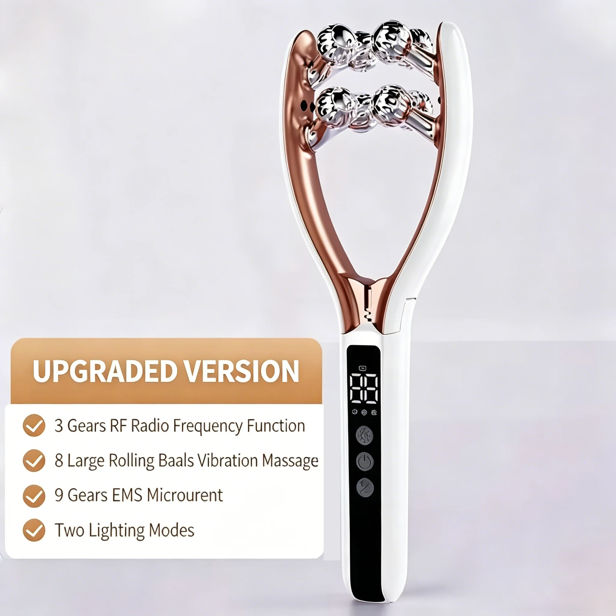 V‑Shape Lifting Facial & Neck Massager with Microcurrent & Light Therapy