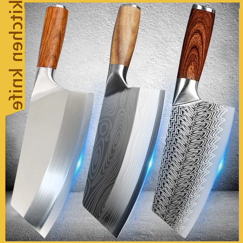 ZZYY - Juego de cuchillos de chef profesional, soporte magnético para  cuchillos de cocina, juego de cuchillos de acero inoxidable de damasco  japonés