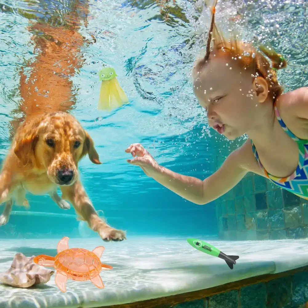 Pool Diving Toys, Kid Water Sports Swim Thru Rings for Summer