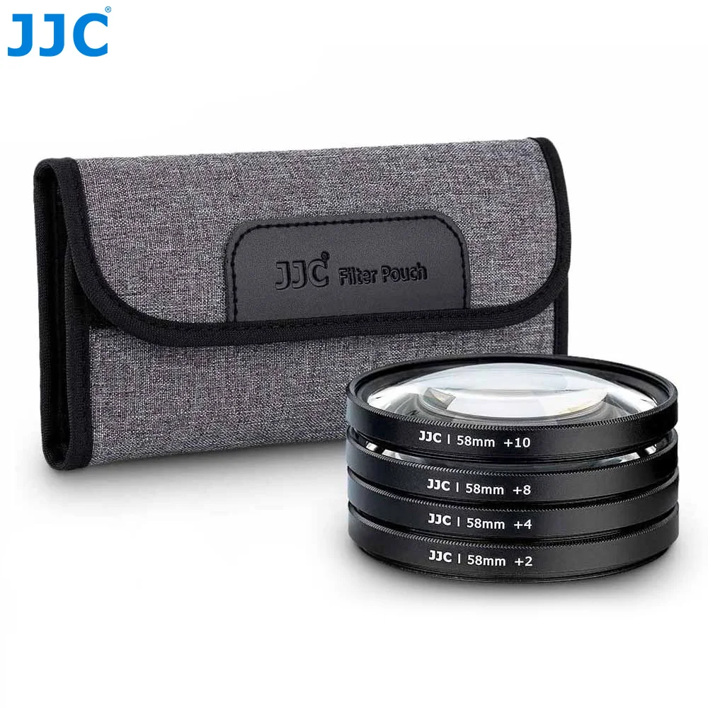 Jjc Close Up Macro Filter Kit With Filter Pouch +2 +4 +8 +10 Closeup