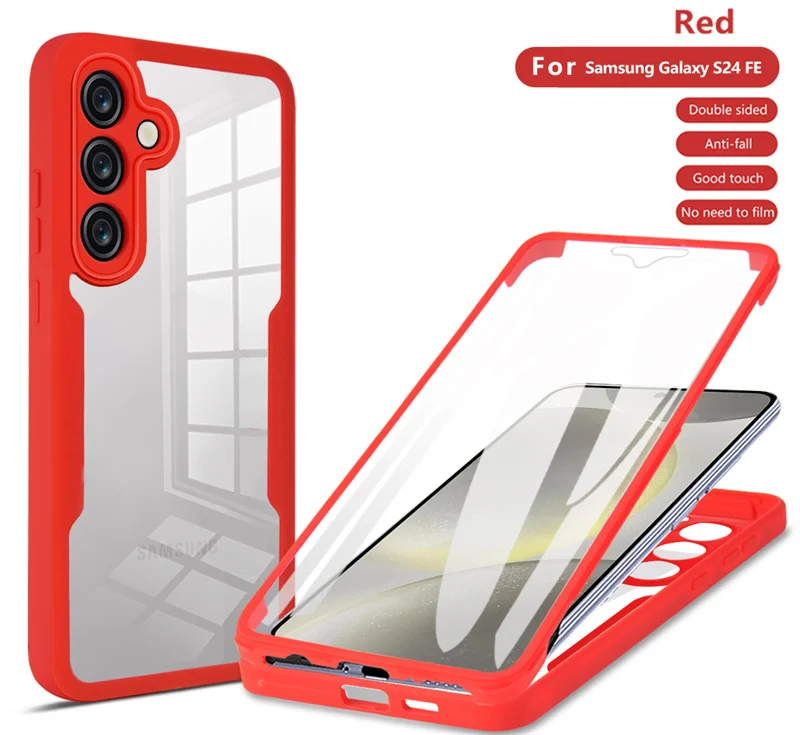 Enhanced Shockproof Case with Clear Screen Protector and Silicone Bumper