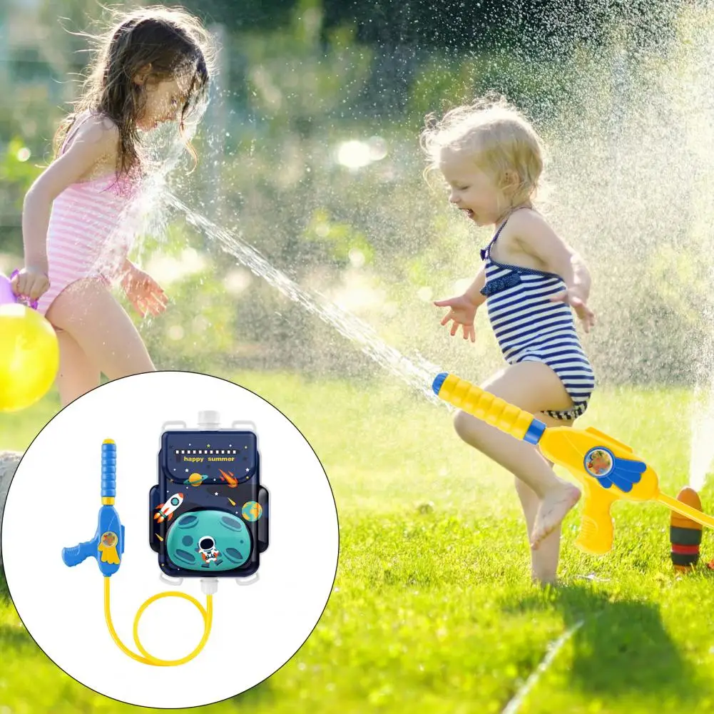 

Durable Water Toy Dinosaur-themed Kids Backpack Water Shooter Toy for Summer Outdoor Fun 1300ml Capacity for Toddlers for Garden