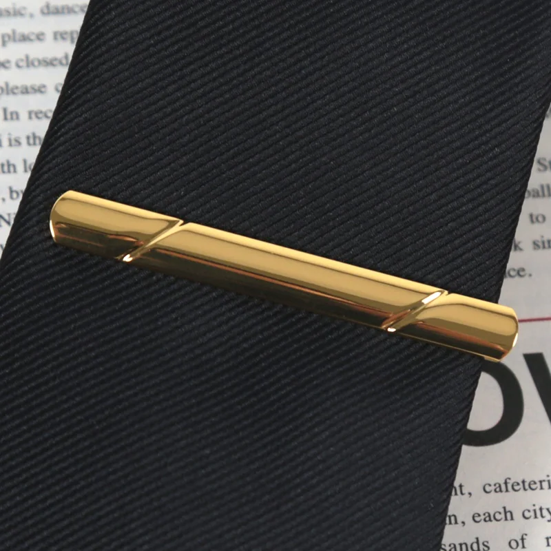 Herren-Business-Krawattenklammer, 5,8 x 0,6 cm, bunte Krawattenklammer für Männer, Metall, Kupfer, einfacher Stabverschluss, praktisches Krawattenverschluss-Zubehör – Detail 8