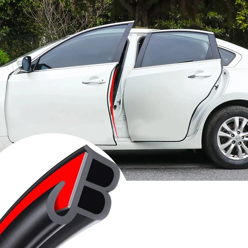 

Car Door Anti-Collision Sealing Strip Hood Door Edge Trunk Scratch Protector Strip Guard For Car Style Noise Insulation Trim
