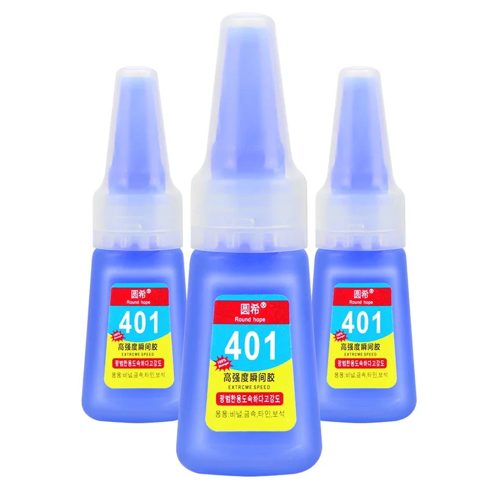 

401 Glue Instant Fast Adhesive 40ML Bottle Stronger Super Glue Multi-Purpose Fix Super Strong Liquid Colorless Adhesive Glue