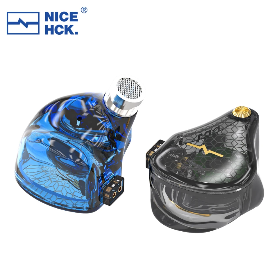 2021 NiceHCK DB1 HIFI In Ear Earphone 10mm Dynamic Music DJ Running Sport IEM Earbud Studio Earplug 0.78mm 2Pin Detachable