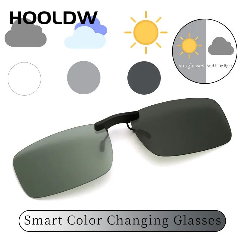 Rimless Flip Up Clip On Sungl Men Women Polarized Driving Fishing Cycling Night Vision Gl Myopia Clip on_voghion.com