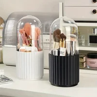 Makeup Brush Holder with Lid 360 Rotating Makeup Brush Holder Organizer for Vanity Desktop Countertop Dresser Table 1
