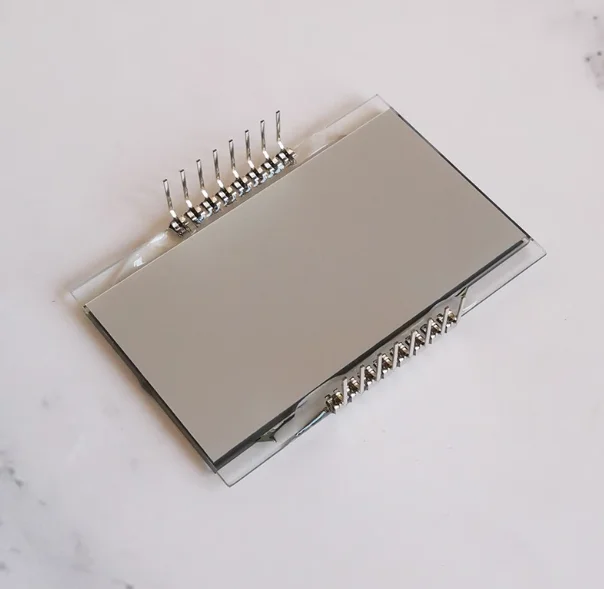16핀 TN 포지티브 4자리 세그먼트 LCD 패널 LED 백라이트 3V