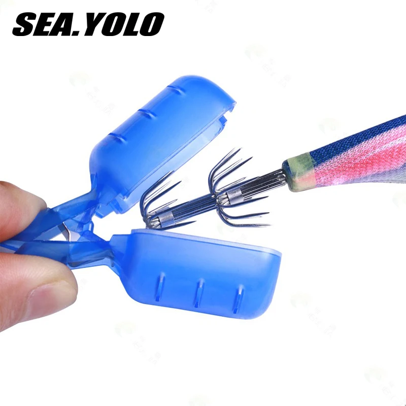 

Sea Yolo 1Pcs 4g/4.8g Multiple Colors Wooden Shrimp Squid Needle Protective Cover Fish Hook Protective Sleeve Convenient Storage