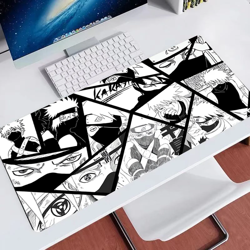 Mouse Pad N-narutoS Kakashi Hatake Gaming Computer Mousepad Playmat Natural Rubber Office Carpet Computer Mice Pad For LOL 3