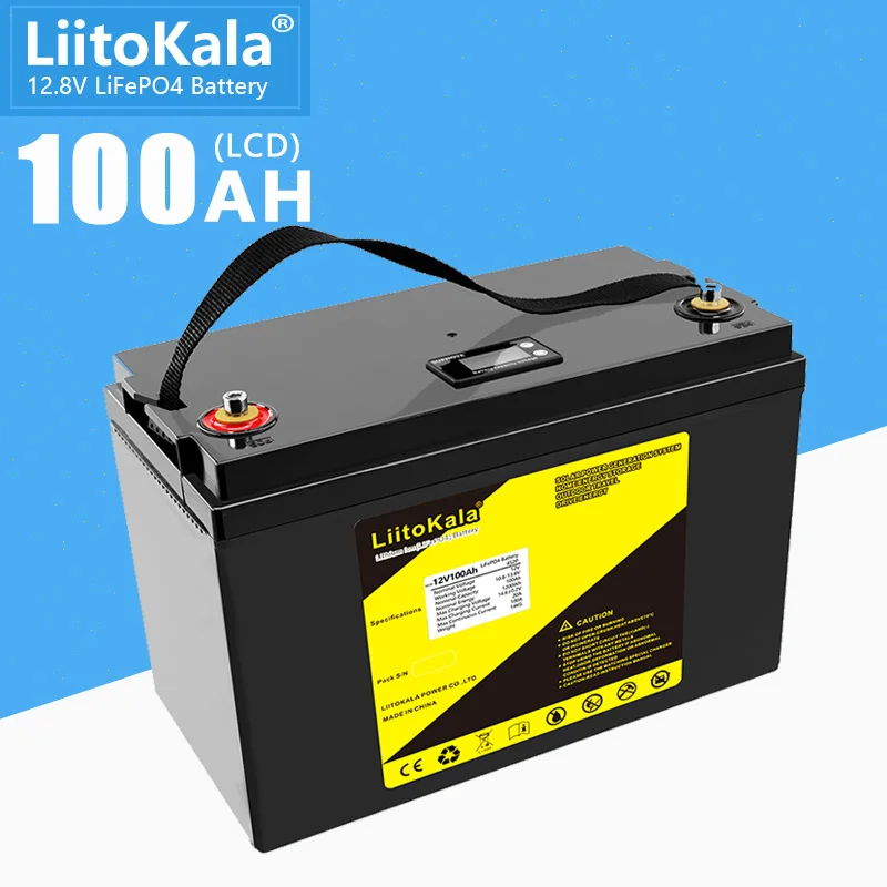 

Аккумулятор LiitoKala, 12 В, 12,8 Ач, 4000 Ач, в