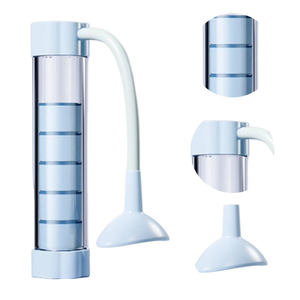 Adjustable Deep Breathing Exercise Device Abdominal Muscle Trainer Lung Capacity Training Device for Men Women Home Gym Fitness