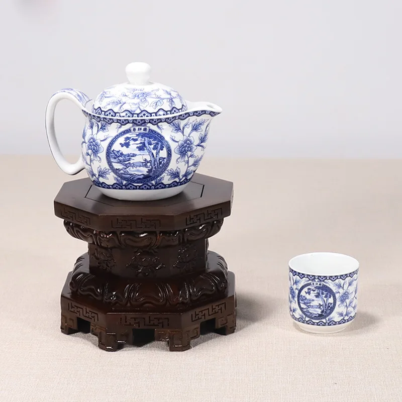 Rosewood Buddha Base, Guanyin Wealth, Goddess Bodhisattva Statue, Worship for Buddha Guan Gong Lotus, Solid Wood Bracket