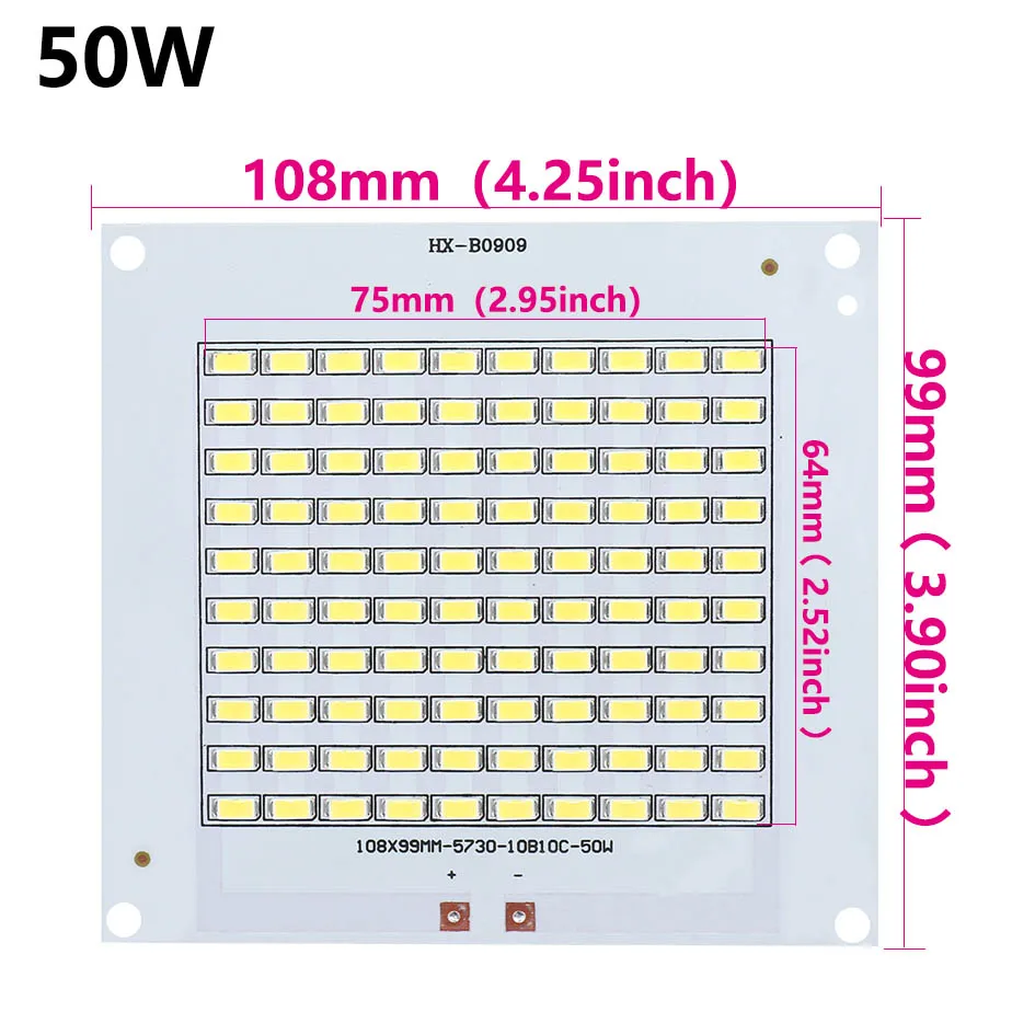 LED-Modulplatine 24V Chip 600mA Aluminium Dekoration für Zuhause SMD 5730 LED 10W 20W 30W 50W 100W 150W 200W 32-36V DIY Außenbeleuchtung – Detail 5