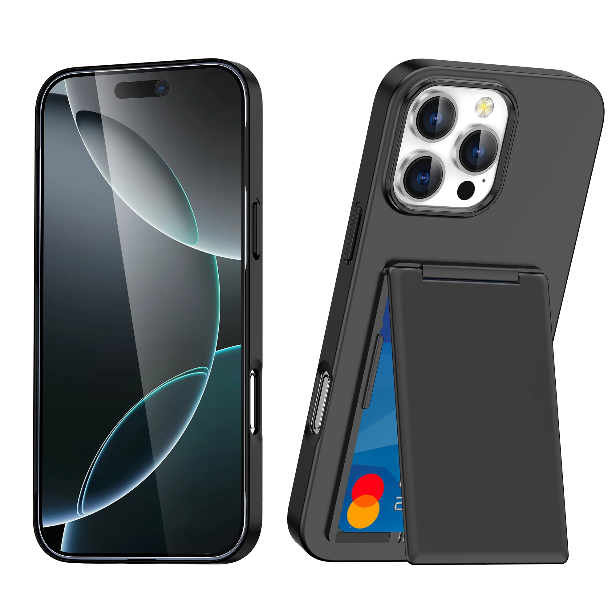 Luxury Fold Mobile Card Slot Phone Case with Bracket and Shockproof Cover