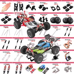 WLtoys 144001 1/14 RC Car Spare Parts Swing Arm C Seat Vehicle Bottom Motor Reduction Gear Cover Shock Absorbers Tire Plastic