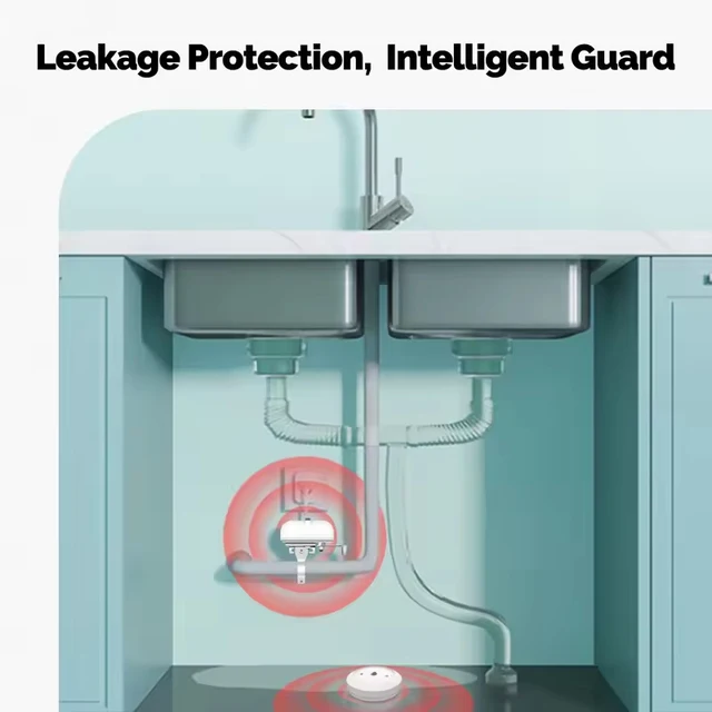 MOES Tuya ZigBee Water Leak Sensor, Smart Flood Detector Alarm, Leakage & Immersion Alert, Smart Life App, Remote Monitoring 4