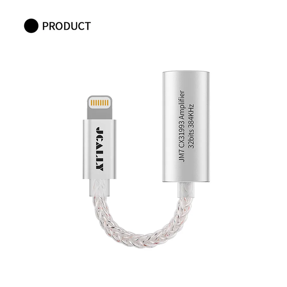 JCALLY JM7 USB TypeC/Light-ning To 3.5mm Digital Audio Cable DAC