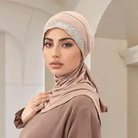 New Underscarf Amira Jersey Scarf Headscarf Muslim Hijab Women Tie Back Head Wrap Turban Balacra Bonnet Islam Hat Turbante Mujer