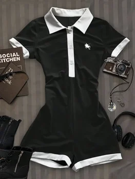 Women’s Sleeveless Lapel Jumpsuit 1
