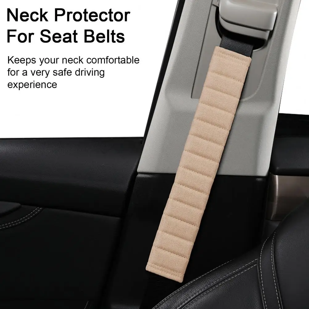 Seat Belt Cushion Soft Cloth Car Seat Belt Covers Extra Long Protective Pads for Neck Shoulder Safety Car Accessories