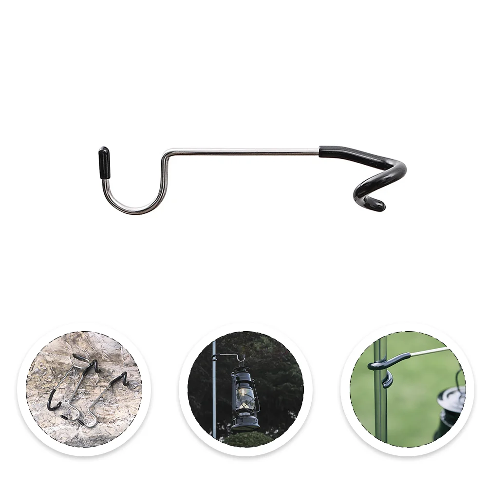

Camping Light Pole Hook Lantern Hanger Hooks Tent Lamp Supplies Metal Plant Stand