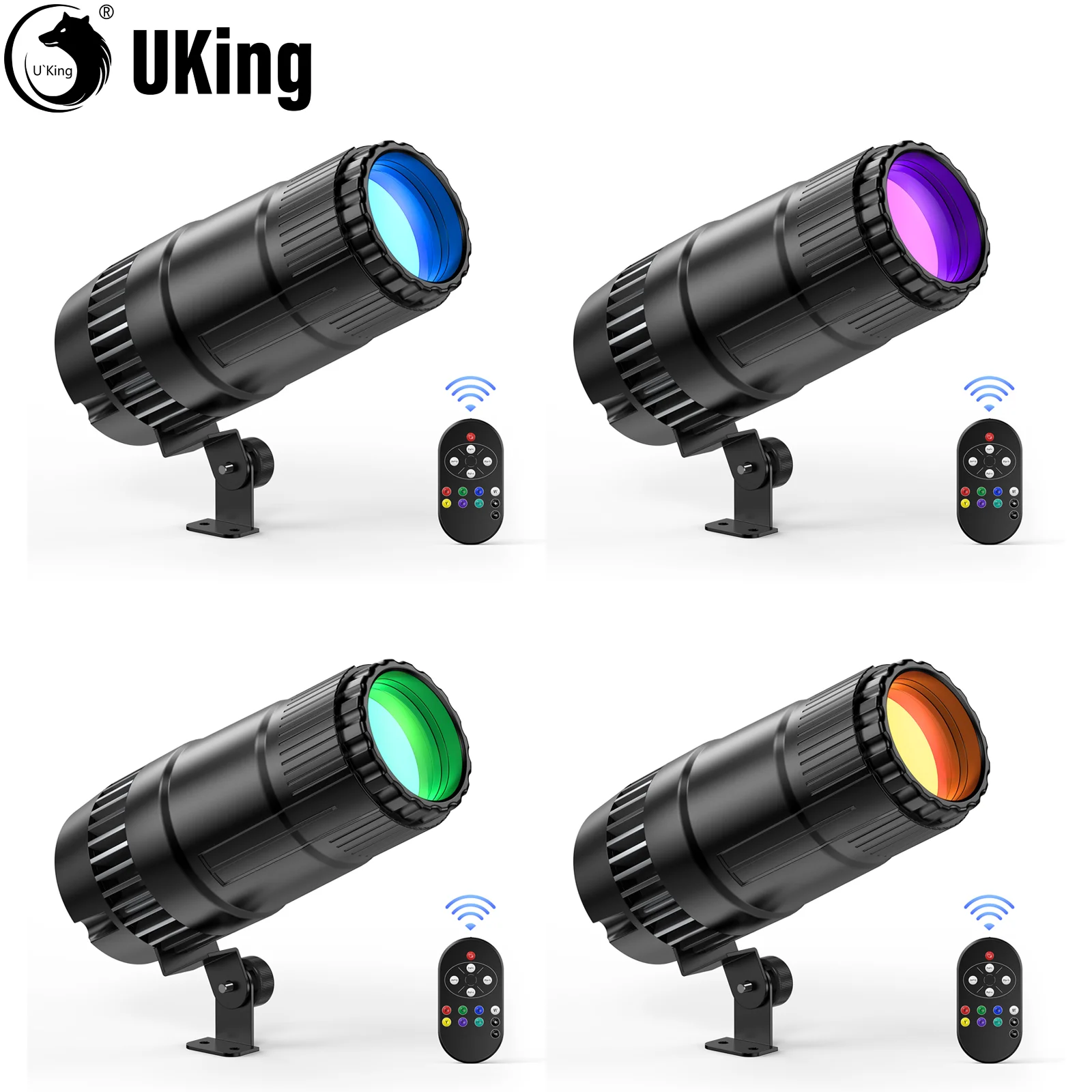 LED Pinspot Light 30W RGBW spotlight 4 modes