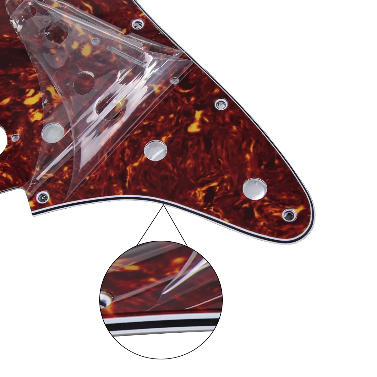 FLEOR 11 Holes HSS Electric Guitar Pickguard SSH Guard Scratch Plate & Screws fit ST Guitar Parts, 21 Colors Option