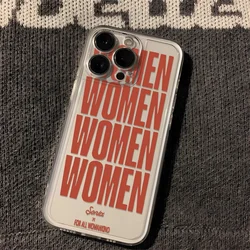 Women's Creative Transparent TPU Phone Case - English Design - Samsung S26Ultra (T9574)