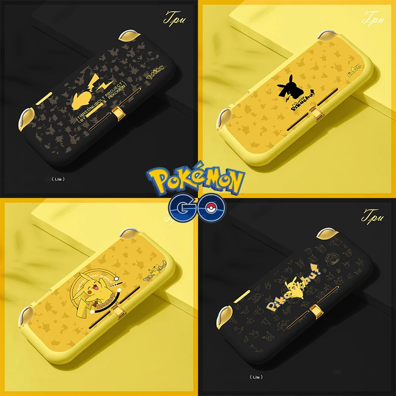 Funda protectora de Pokémon Pikachu para Nintendo Switch Lite, TPU,  accesorios para Nintendo NS, medio paquete|Gorras de béisbol| - AliExpress