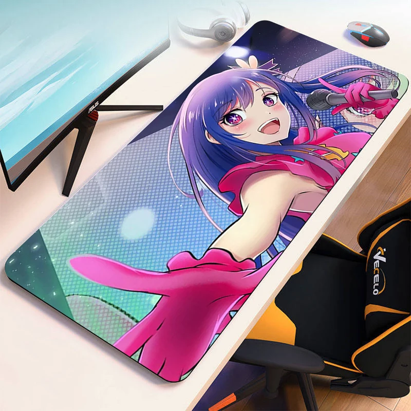 

Mousepad Anime Mouse Pad Gamer Oshi No Ko Desk Mat Computer Desks Pc Cabinet Games Gaming Accessories Keyboard Mats Office Xxl