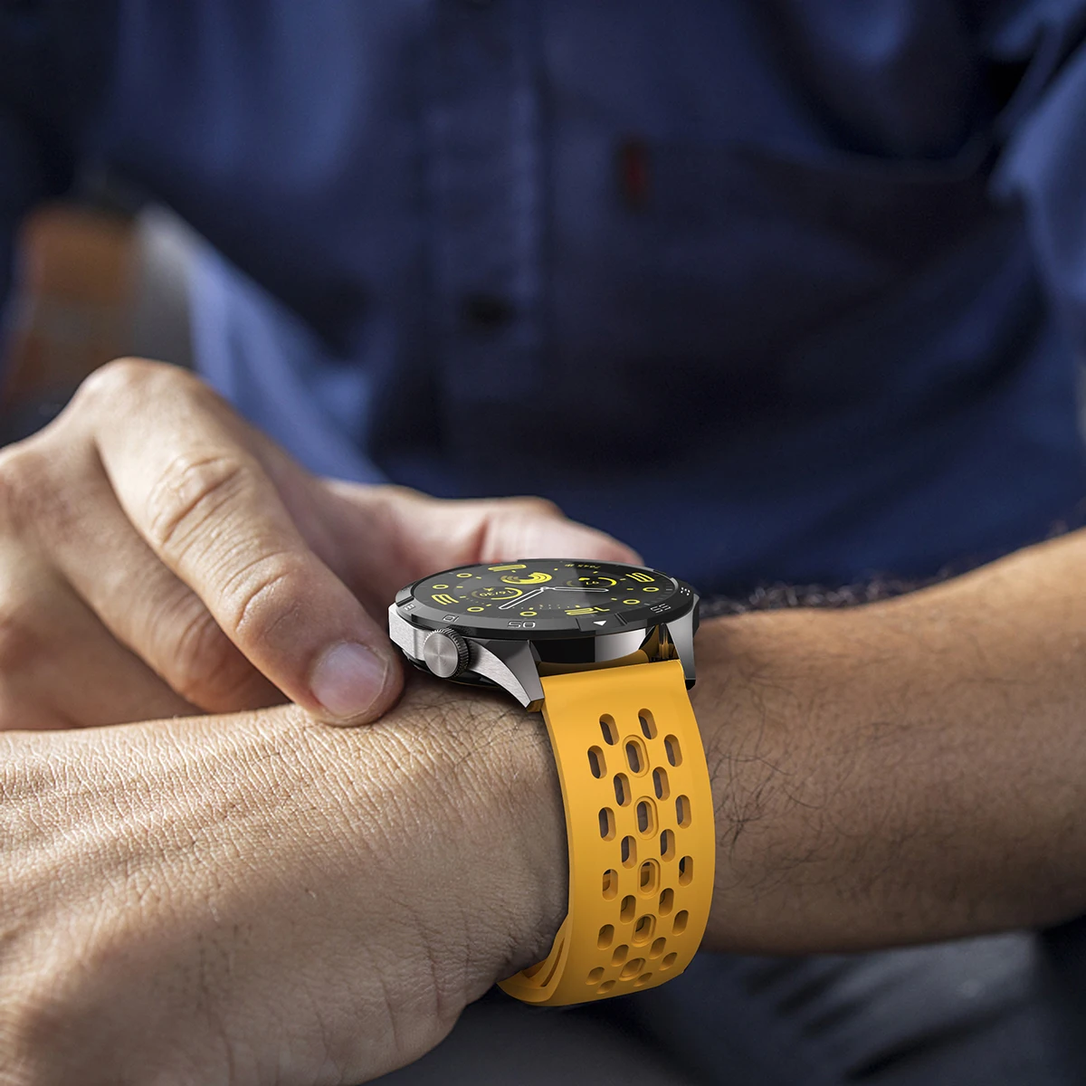 Premium Sports Silicone Watch Band - 22mm Strap