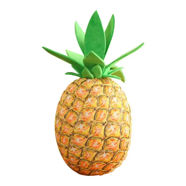 Cute Simulation Pineapple Adorable Pineapple Pillow PP Cotton Filling Simulation Pineapple Stuffed Fruit Toy  Decoration