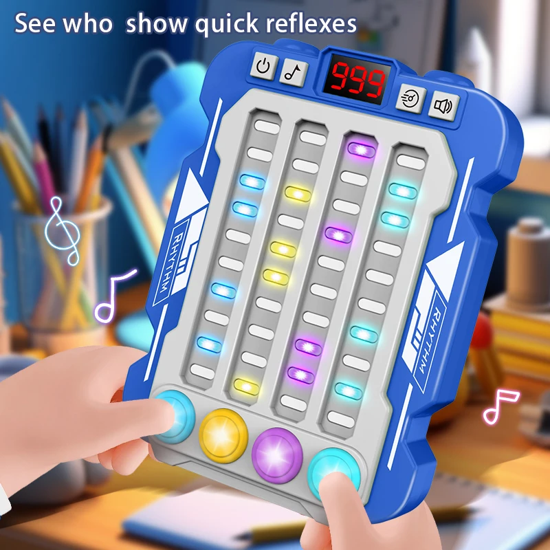 Christmas Musical Rhythm Electronic Board Game Kids Toys Lighting Music Quick Push Button Table Game Machine Montessori Toy 3