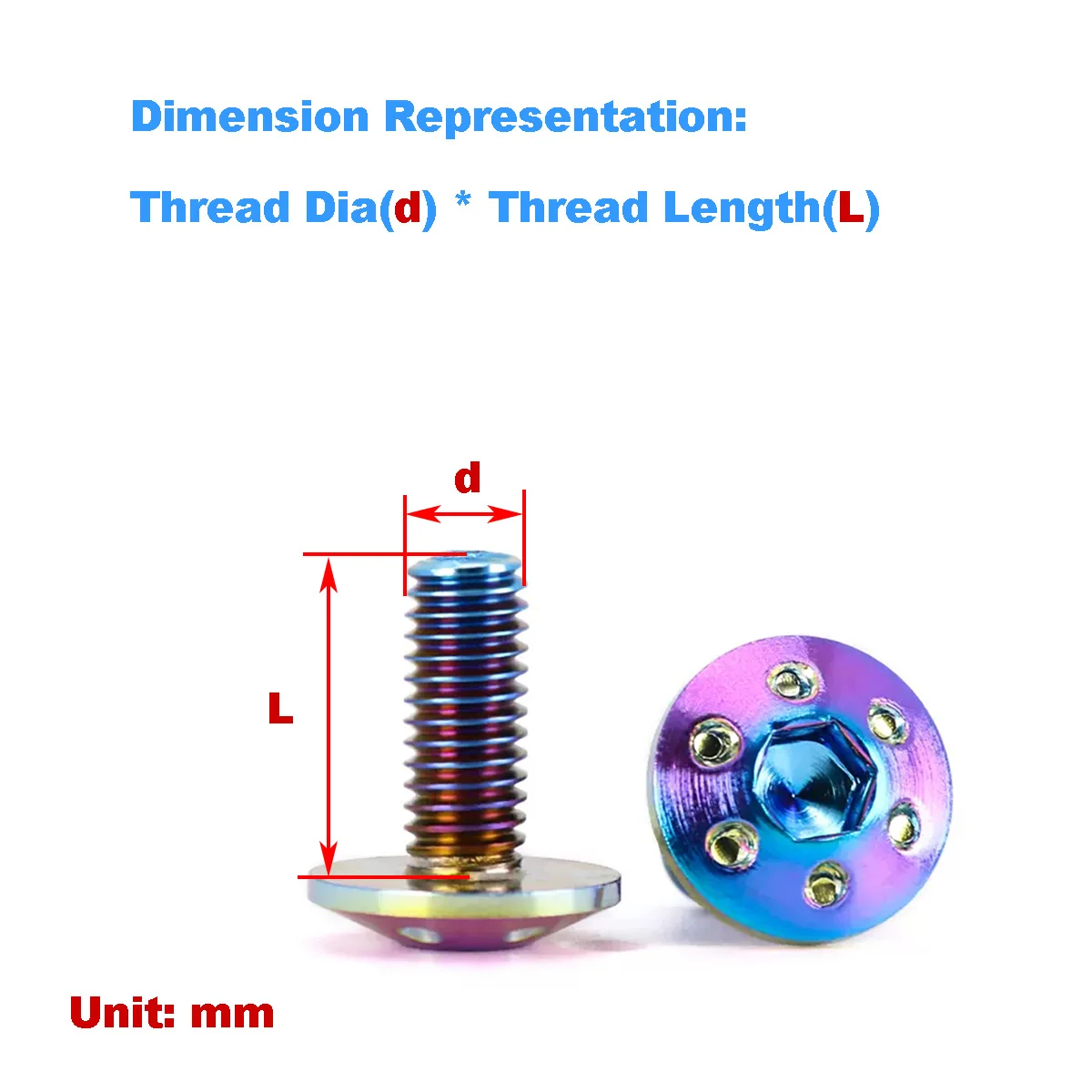 

304 Stainless Steel Electric Motorcycle Brake Disc Modification Screw