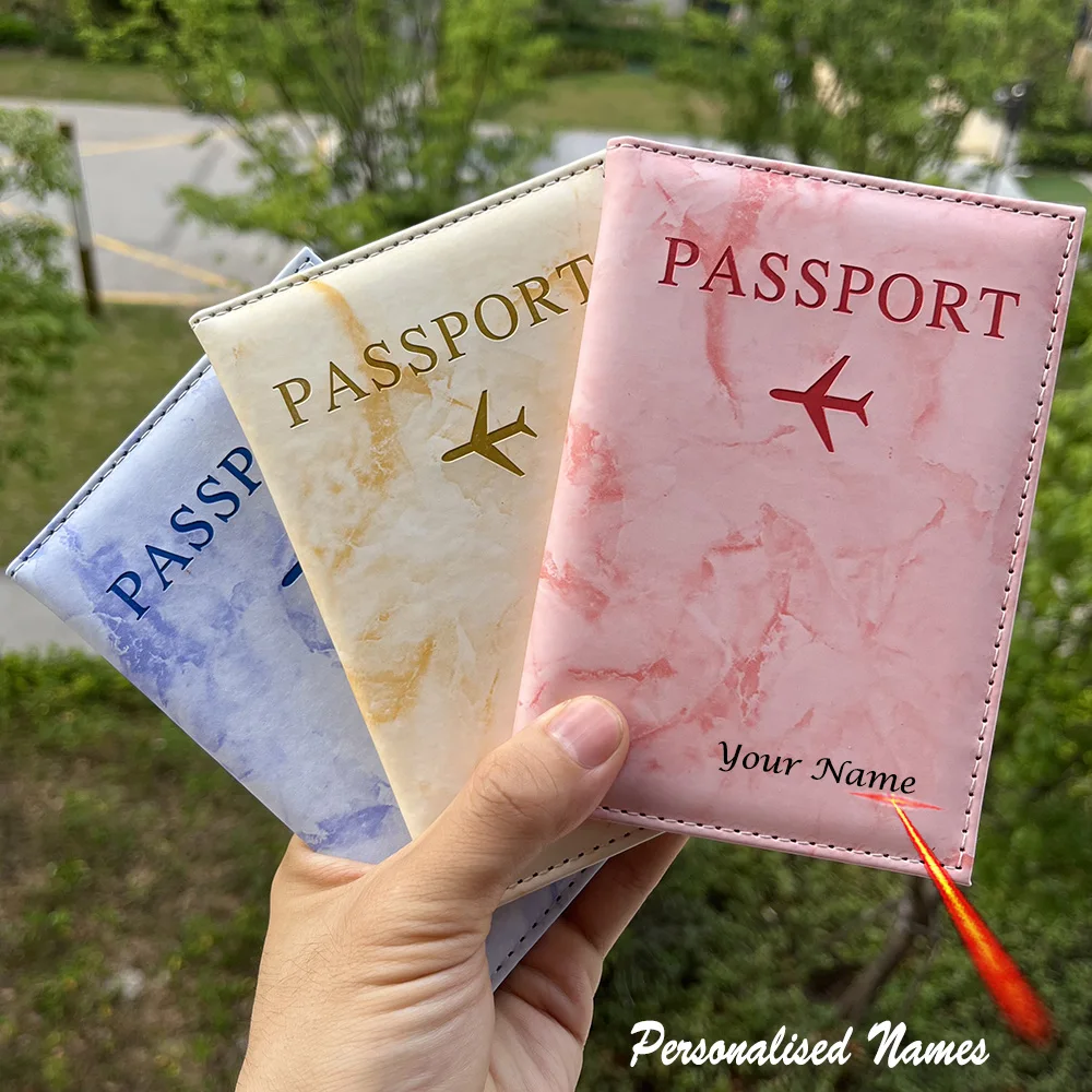 Customize personalised Útlevél fedezze vel Név utazási esetben számára passports