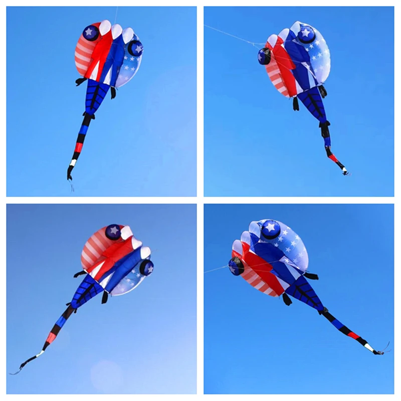 

free shipping 3d kite tadpoles kite flying outdoor toy large soft kites windsock octopus kite jellyfish kite reel power kite