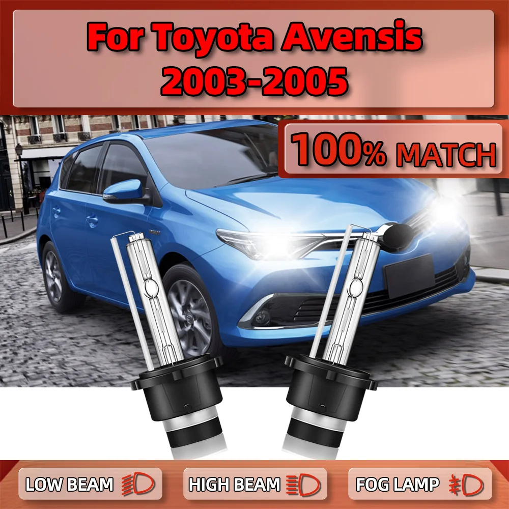 

12V 35W HID Xenon Lamps 20000LM Car Xenon Headlight Bulbs 6000K White HID Xenon Light For Toyota Avensis 2003 2004 2005